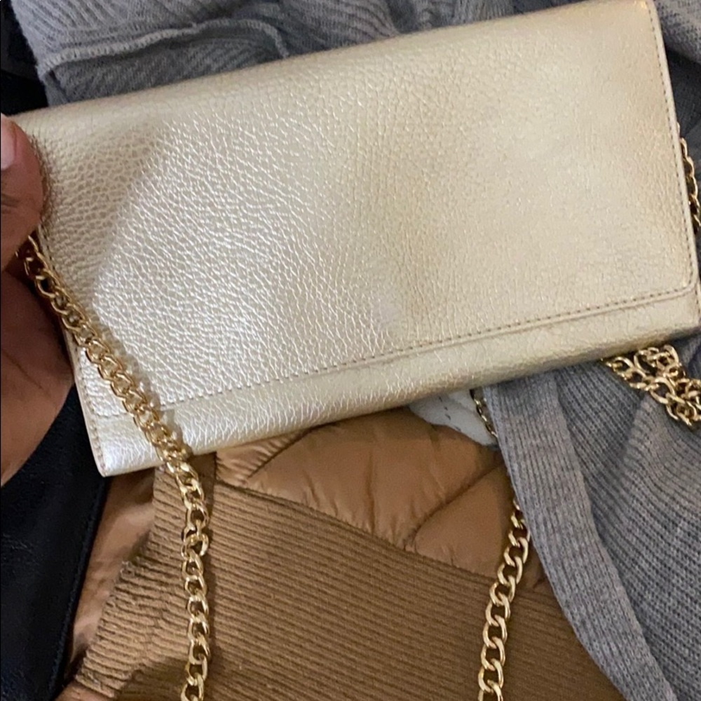 NWOT Barneys New York Chained Crossbody Clutch
